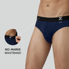 Aero Silver Cotton Briefs Midnight Blue