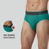 Traq Silver Cotton Briefs Aqua Green