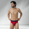 Traq Silver Cotton Briefs Rio Red