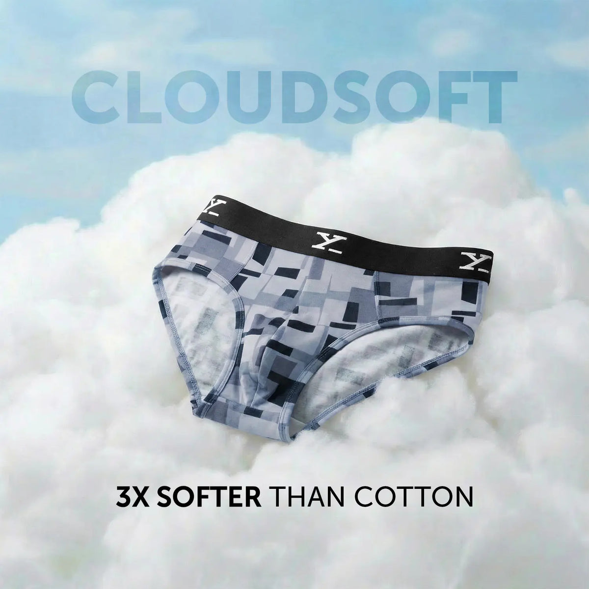 Shuffle Modal Briefs Boxy Grey