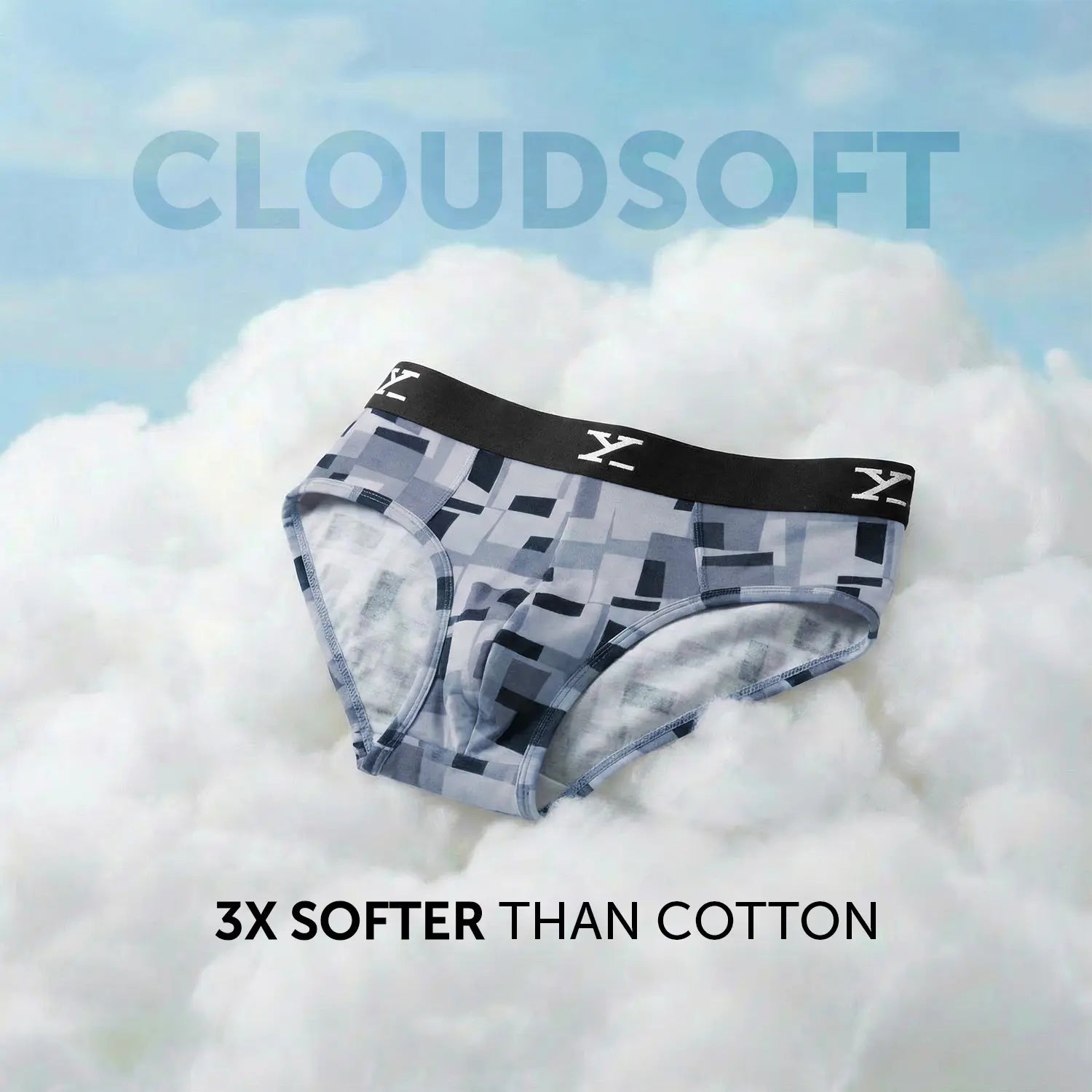 Shuffle Modal Briefs Boxy Grey