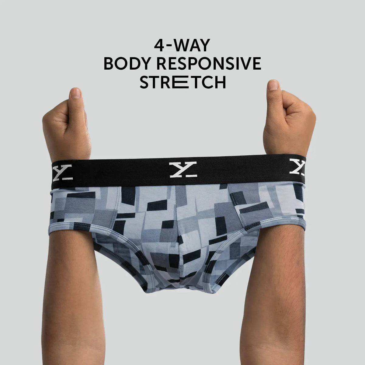 Shuffle Modal Briefs Boxy Grey