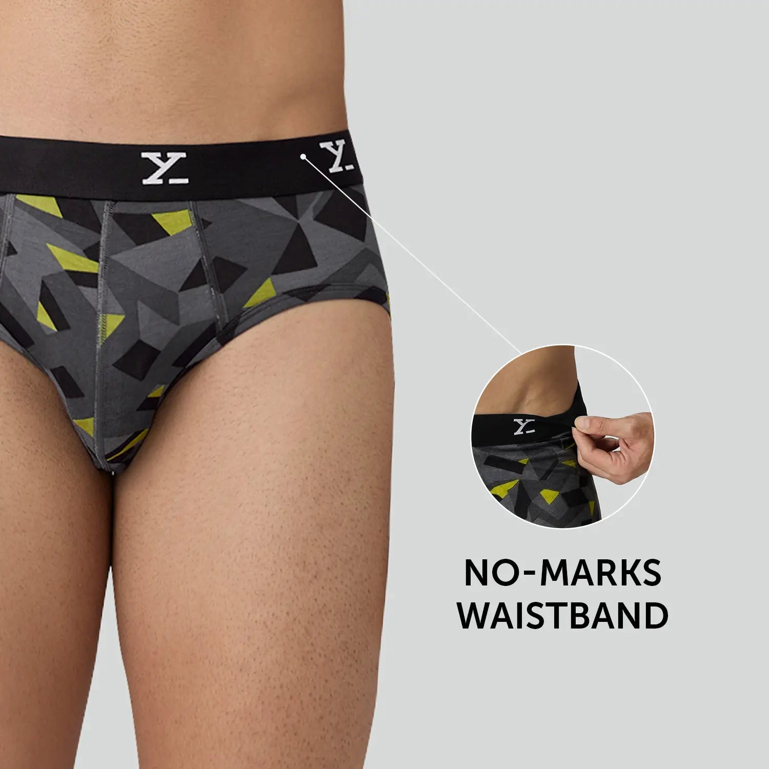 Shuffle Modal Briefs Prism Grey