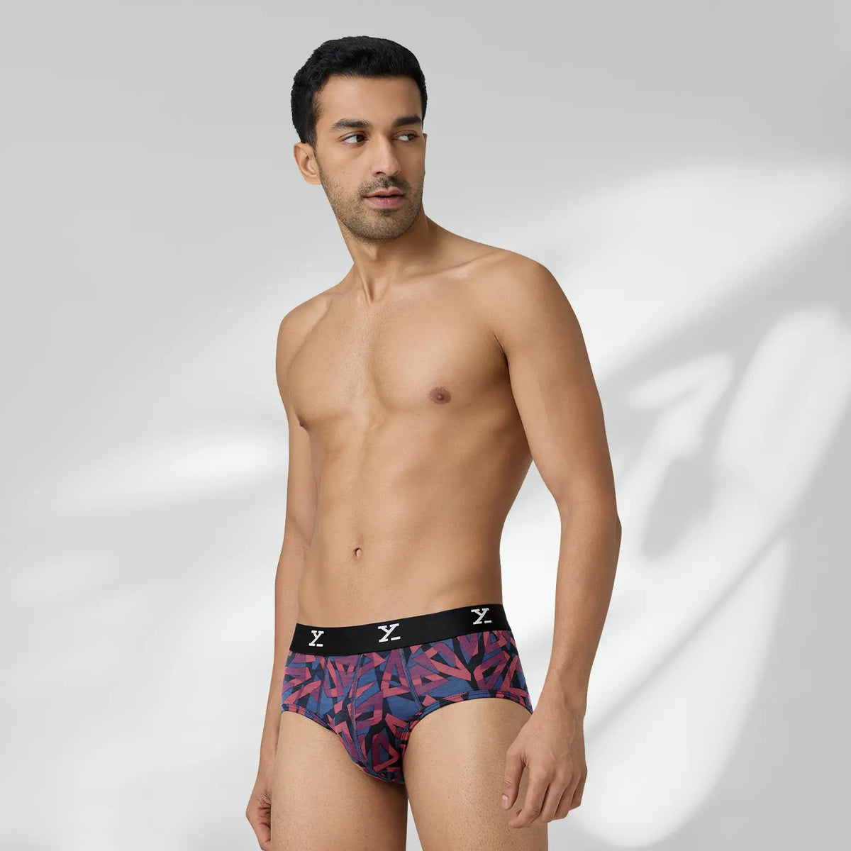 Shuffle Modal Briefs Triad Red
