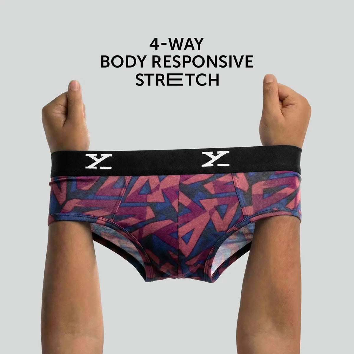 Shuffle Modal Briefs Triad Red