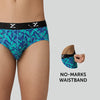 Shuffle Modal Briefs Aqua Strokes