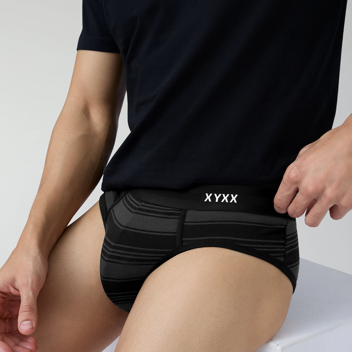 Streax Cotton Stretch Briefs Smoke Black