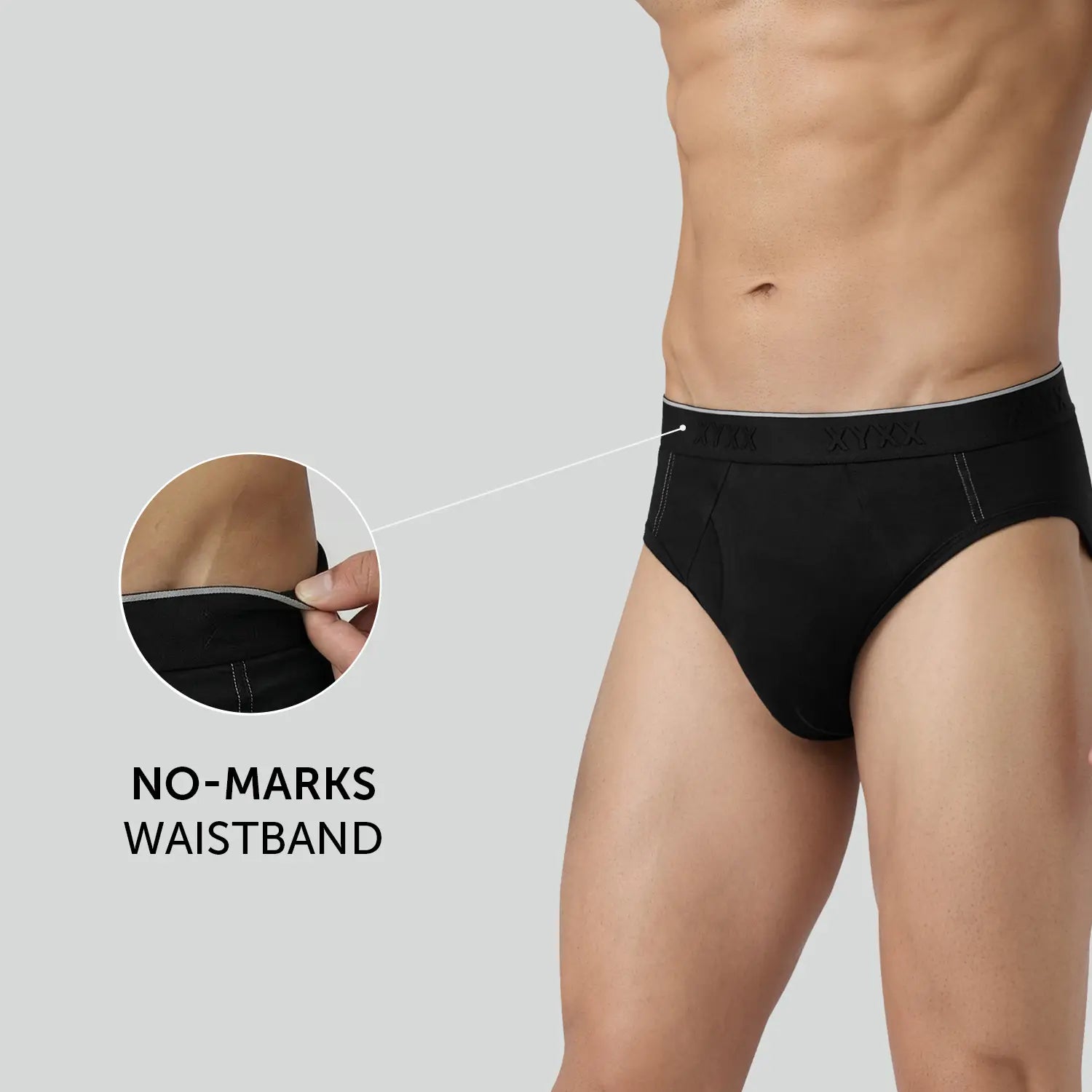 Crux Cotton Stretch Briefs Pitch Black