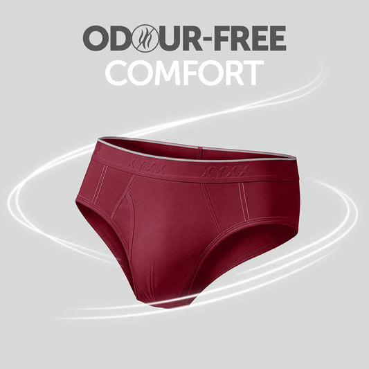 Crux Cotton Stretch Briefs Bold Burgundy