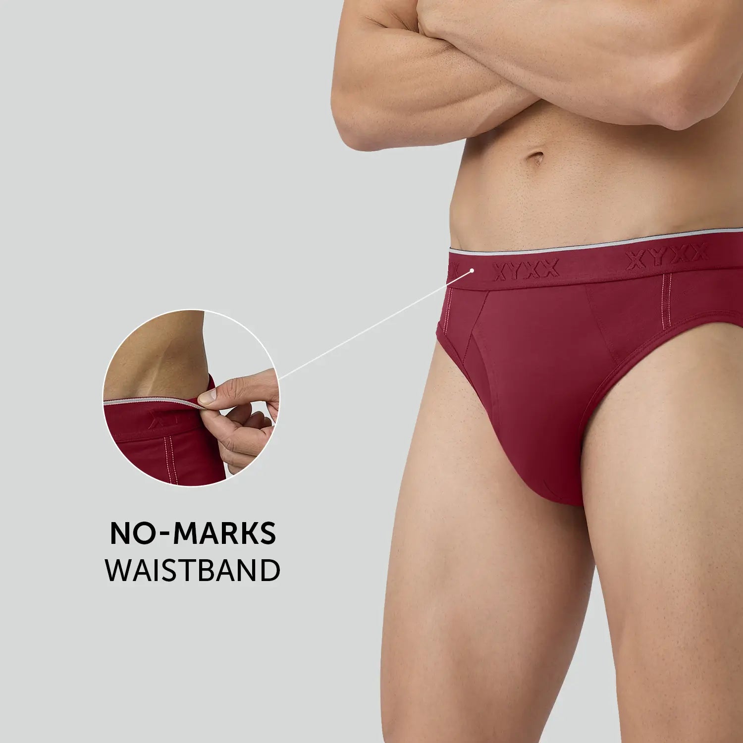 Crux Cotton Stretch Briefs Bold Burgundy