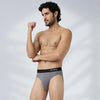 Pace Cotton Rib Briefs Ash Grey