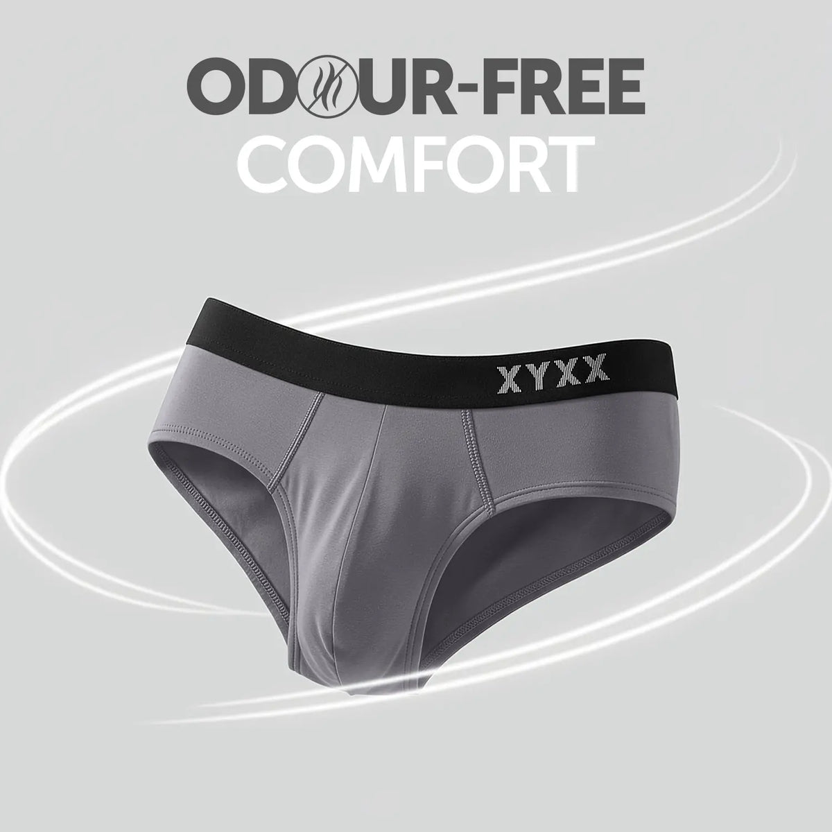 Pace Cotton Rib Briefs Ash Grey