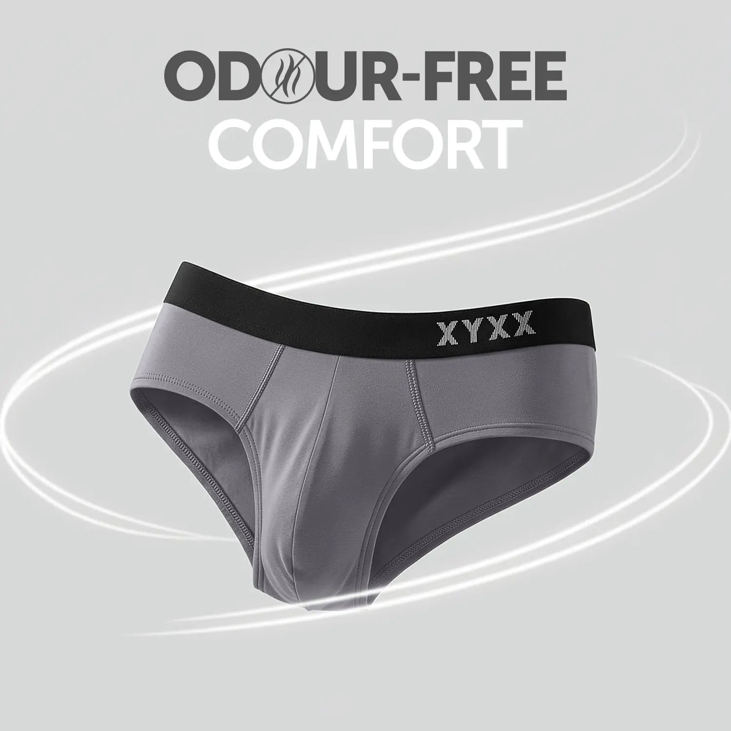 Pace Cotton Rib Briefs Ash Grey
