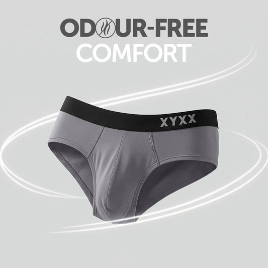 Pace Cotton Rib Briefs Ash Grey