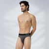 Pace Cotton Rib Briefs Charcoal Grey