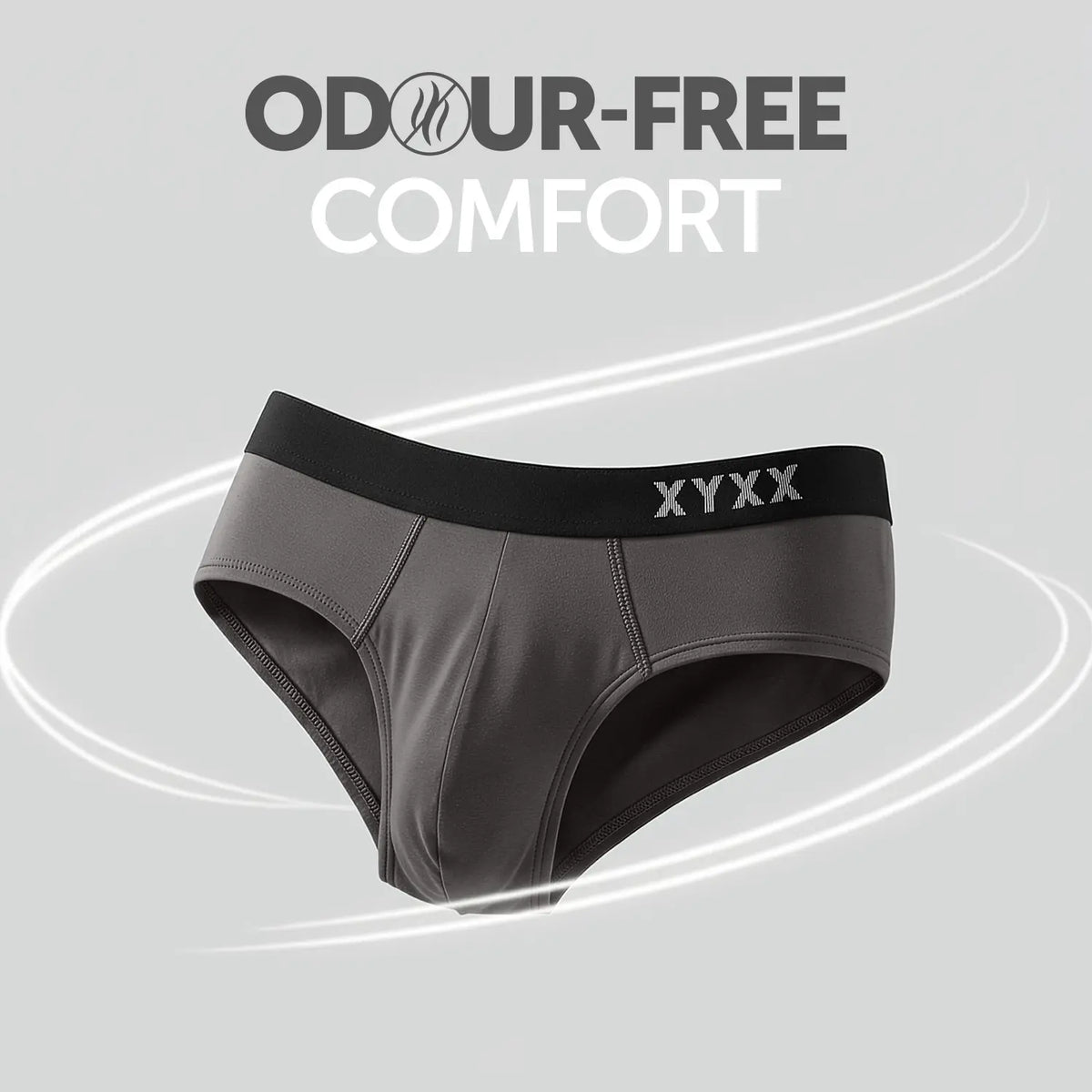 Pace Cotton Rib Briefs Charcoal Grey