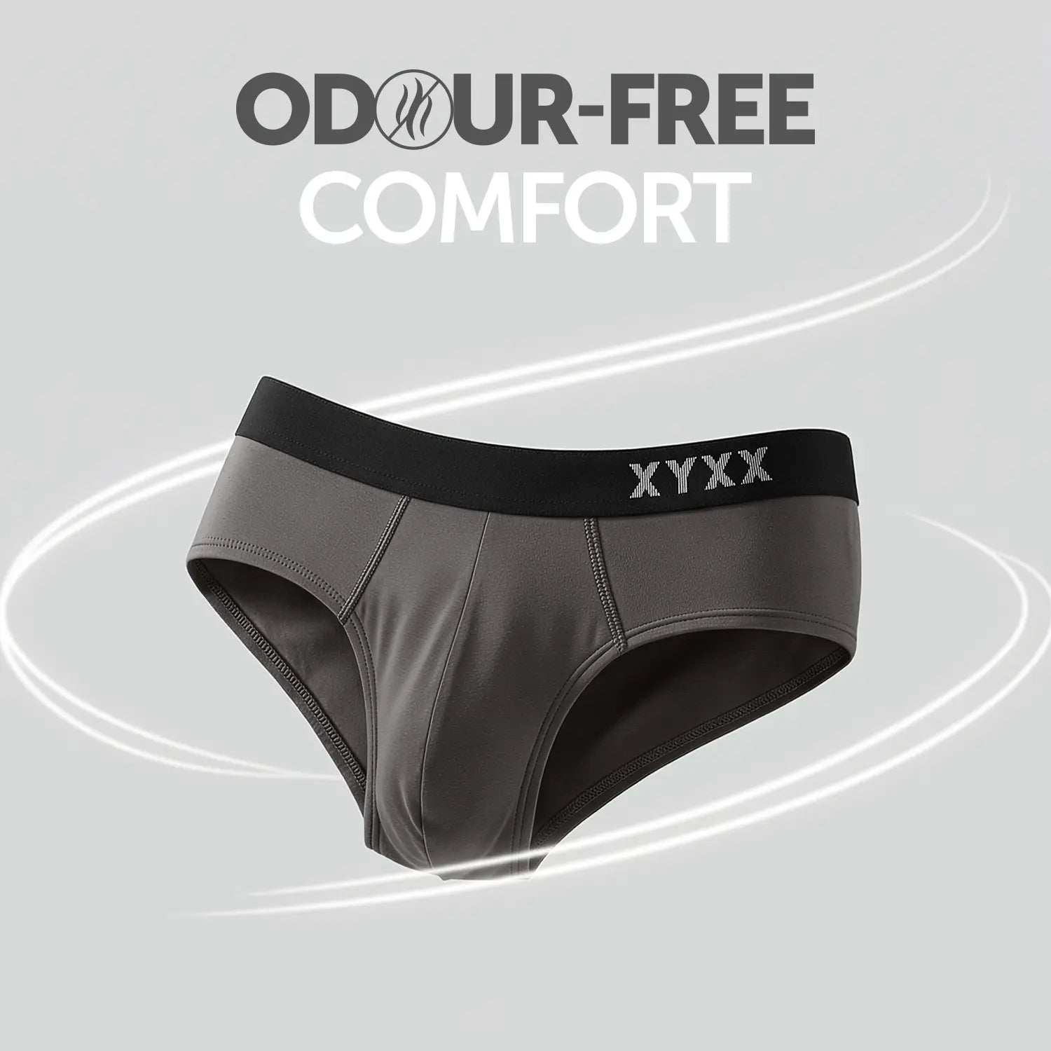 Pace Cotton Rib Briefs Charcoal Grey