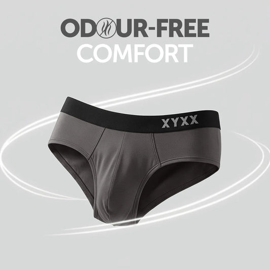 Pace Cotton Rib Briefs Charcoal Grey