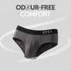 Pace Cotton Rib Briefs Charcoal Grey