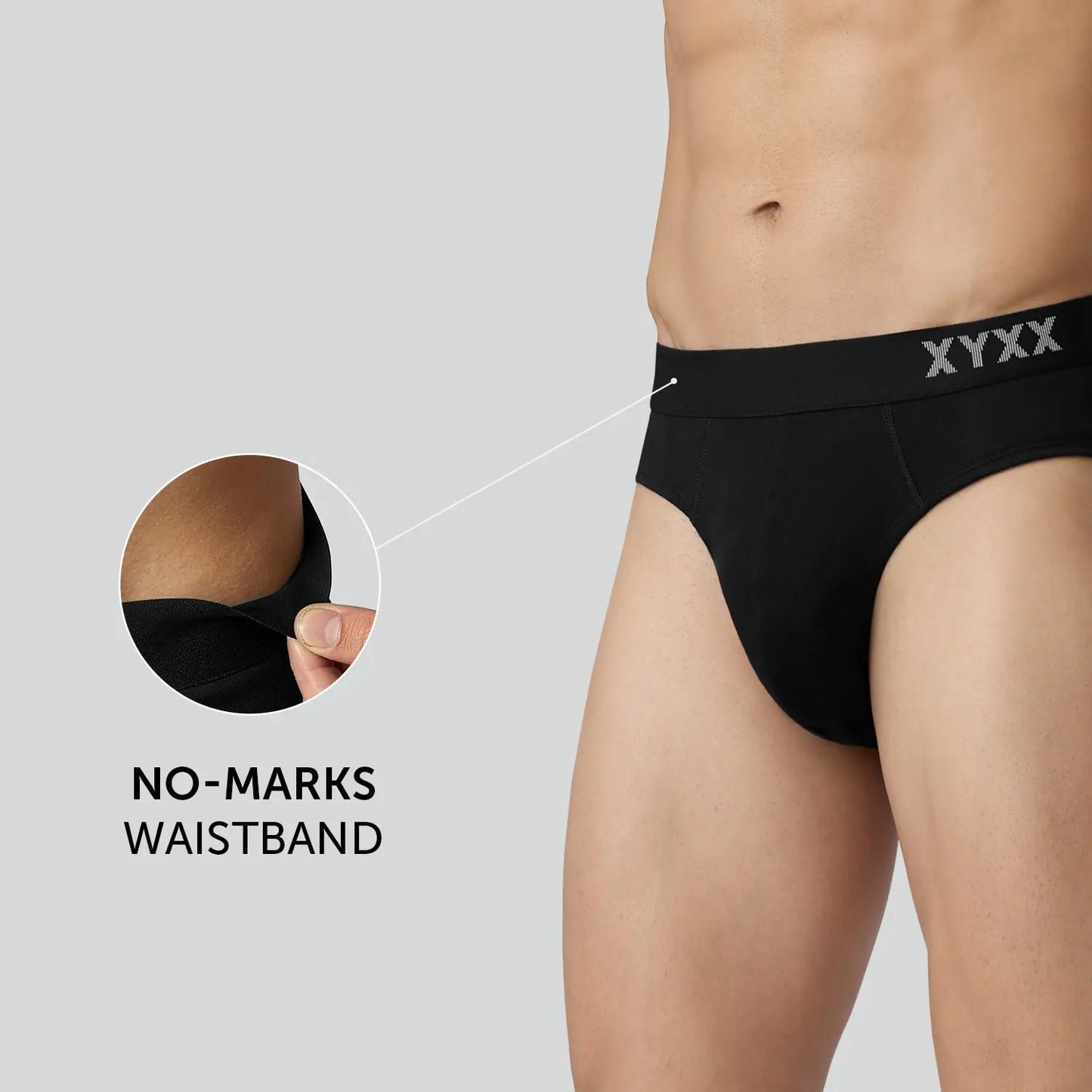 Pace Cotton Rib Briefs Black Knight