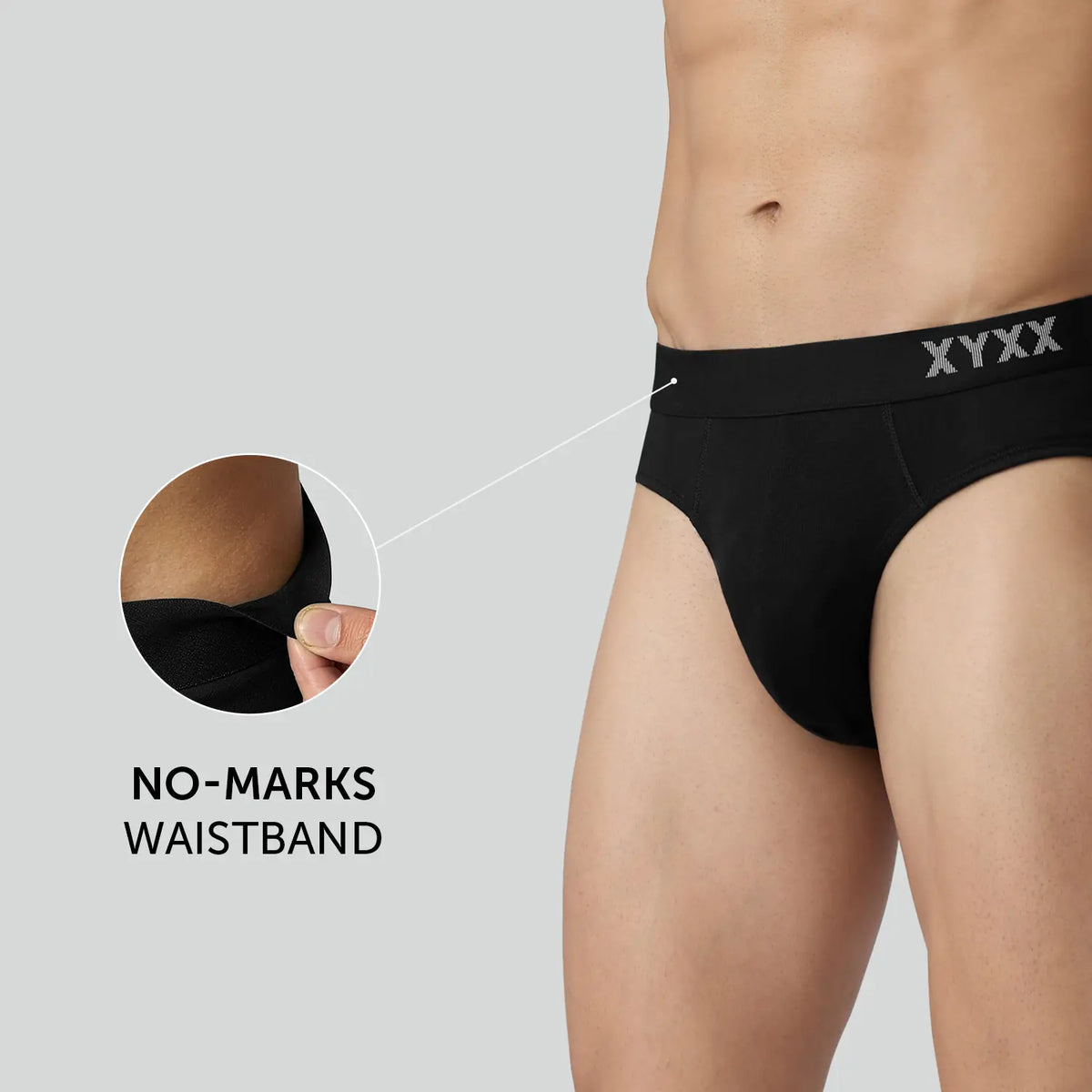Pace Cotton Rib Briefs Black Knight