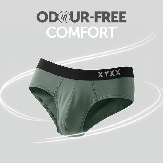 Pace Cotton Rib Briefs Olive Green