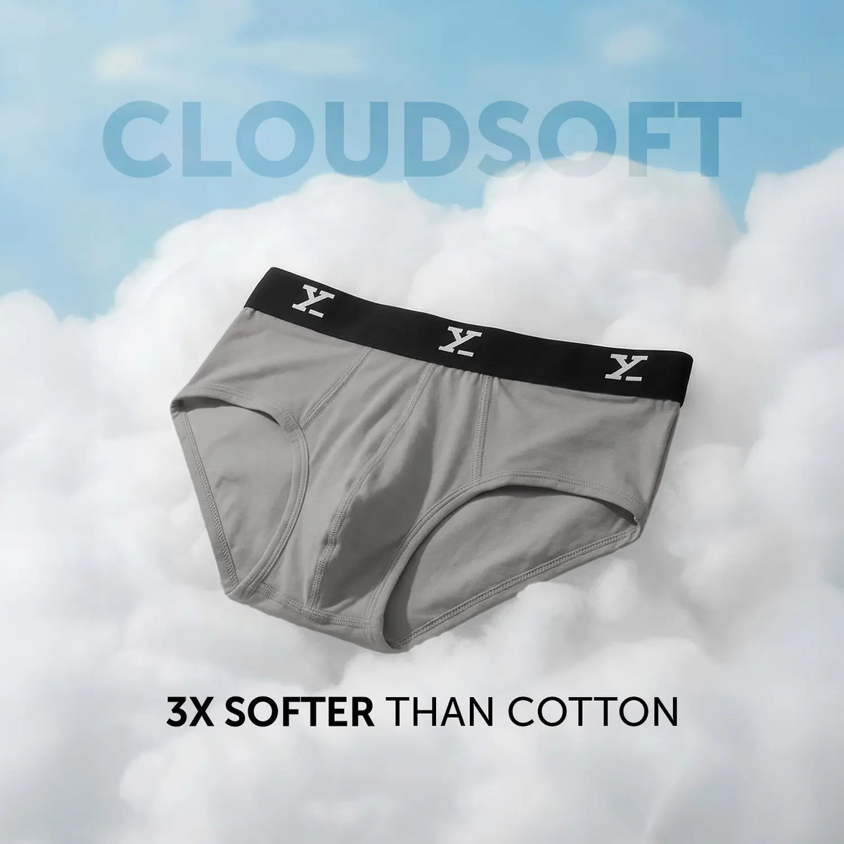 Ace Modal Briefs Heather Grey