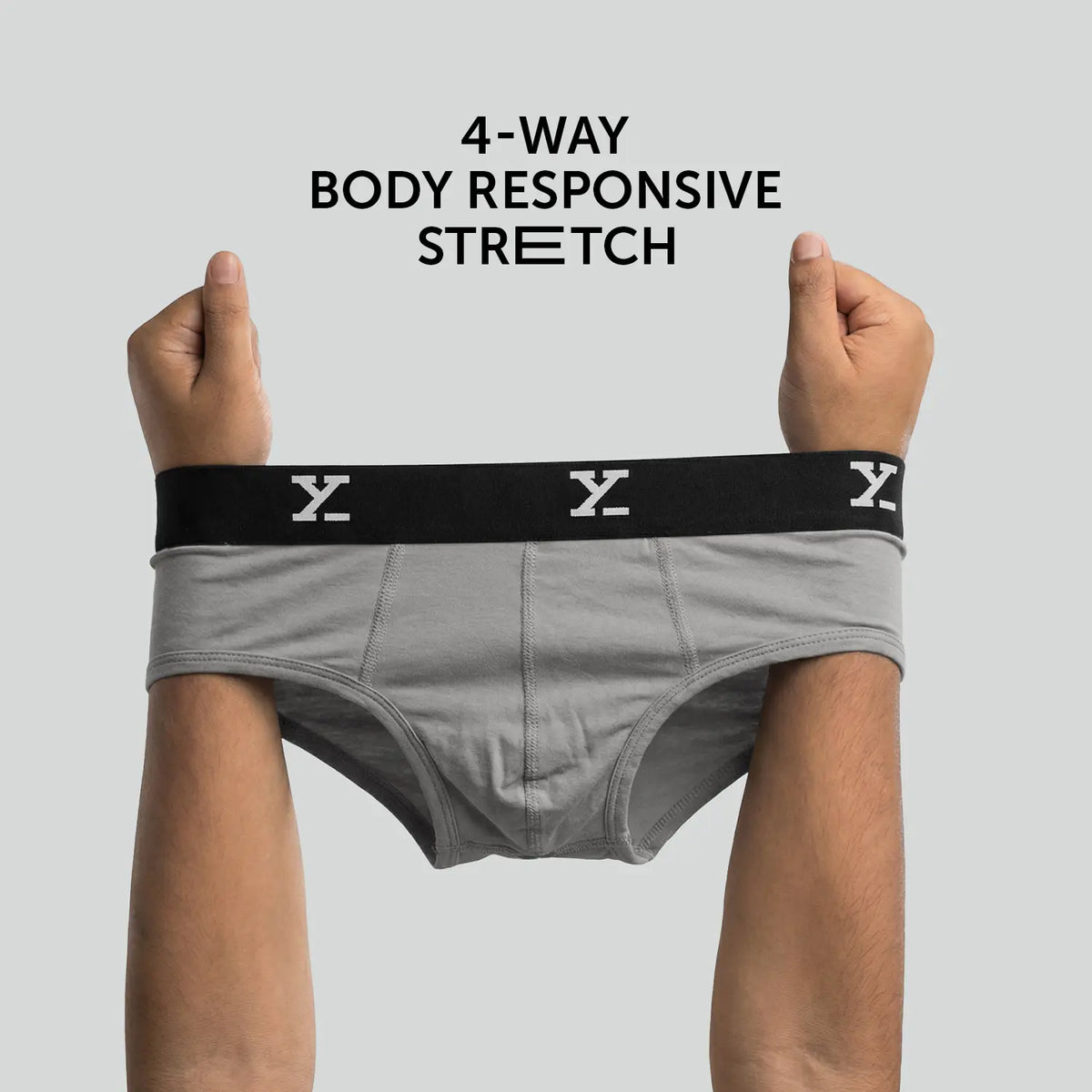 Ace Modal Briefs Heather Grey