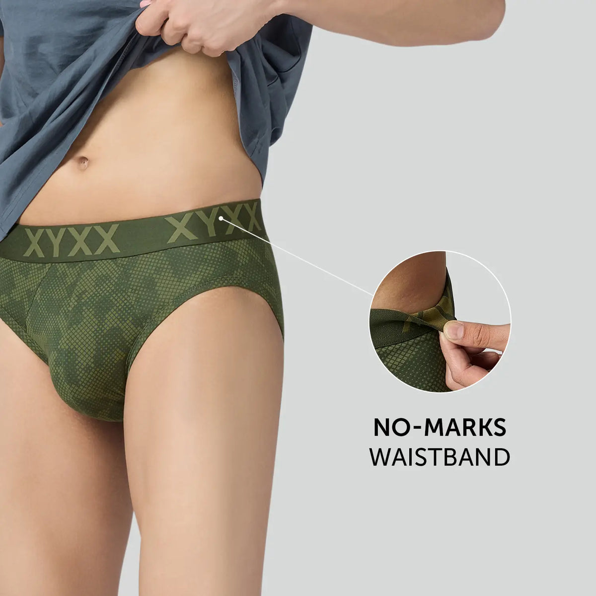 Matrix Cotton-Modal Briefs Olive Drift