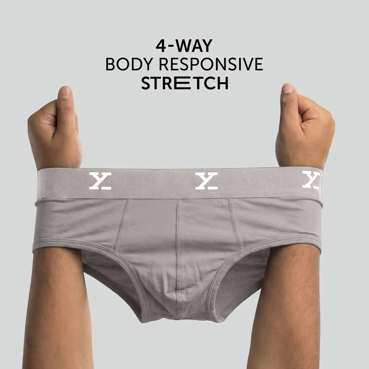 Cloudsoft Modal Briefs - Ash Grey
