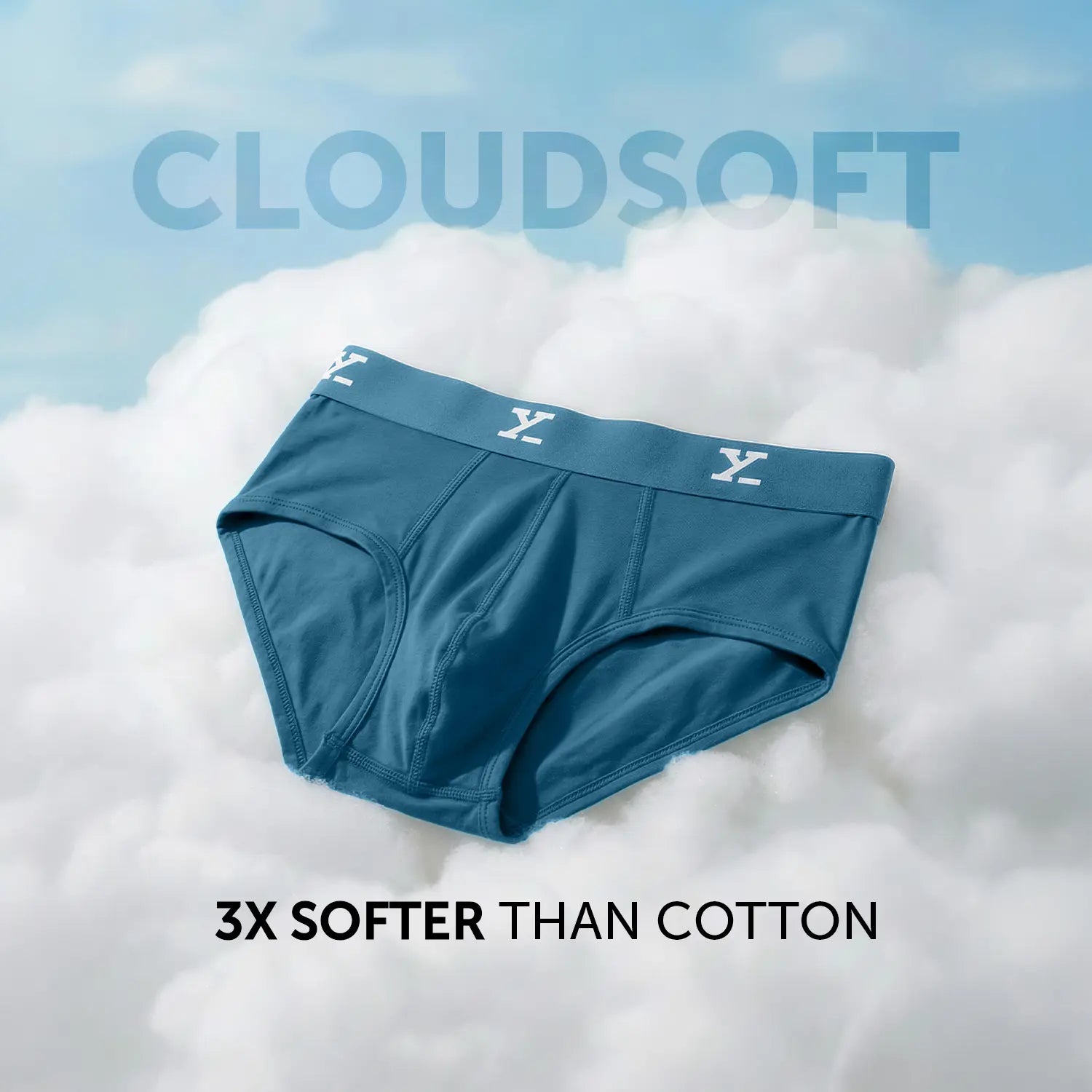 Cloudsoft Modal Briefs - Aqua Blue