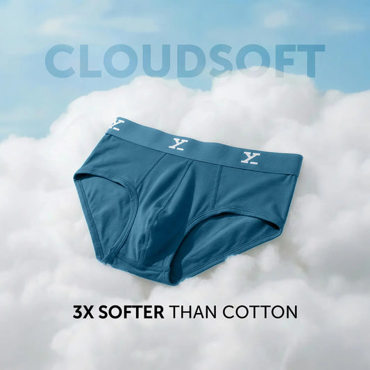 Cloudsoft Modal Briefs - Aqua Blue