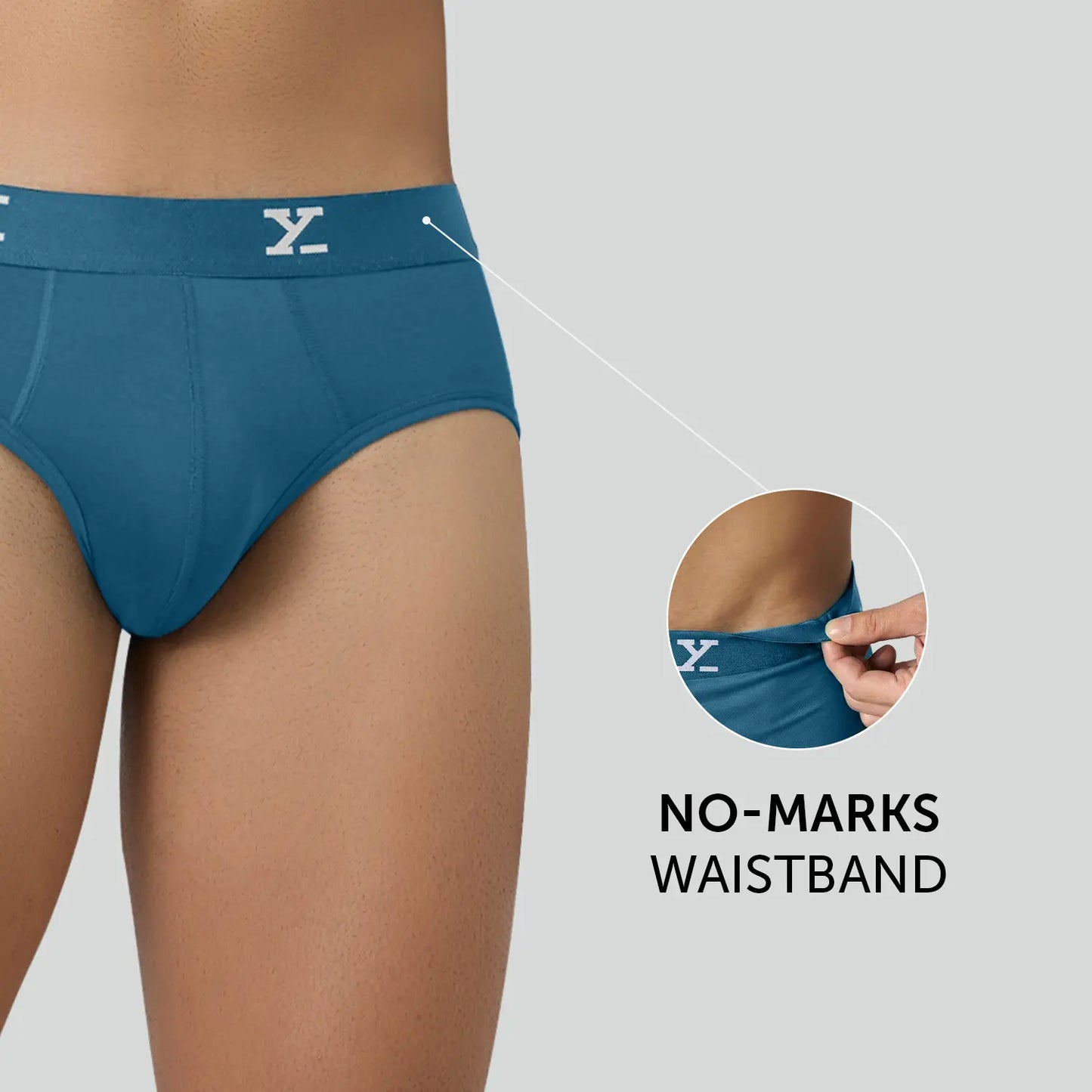 Cloudsoft Modal Briefs - Aqua Blue