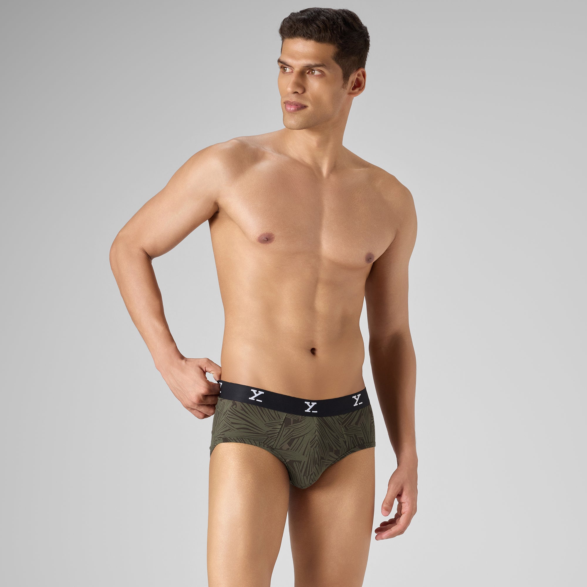 Cloudsoft Modal Briefs - Tropical Olive