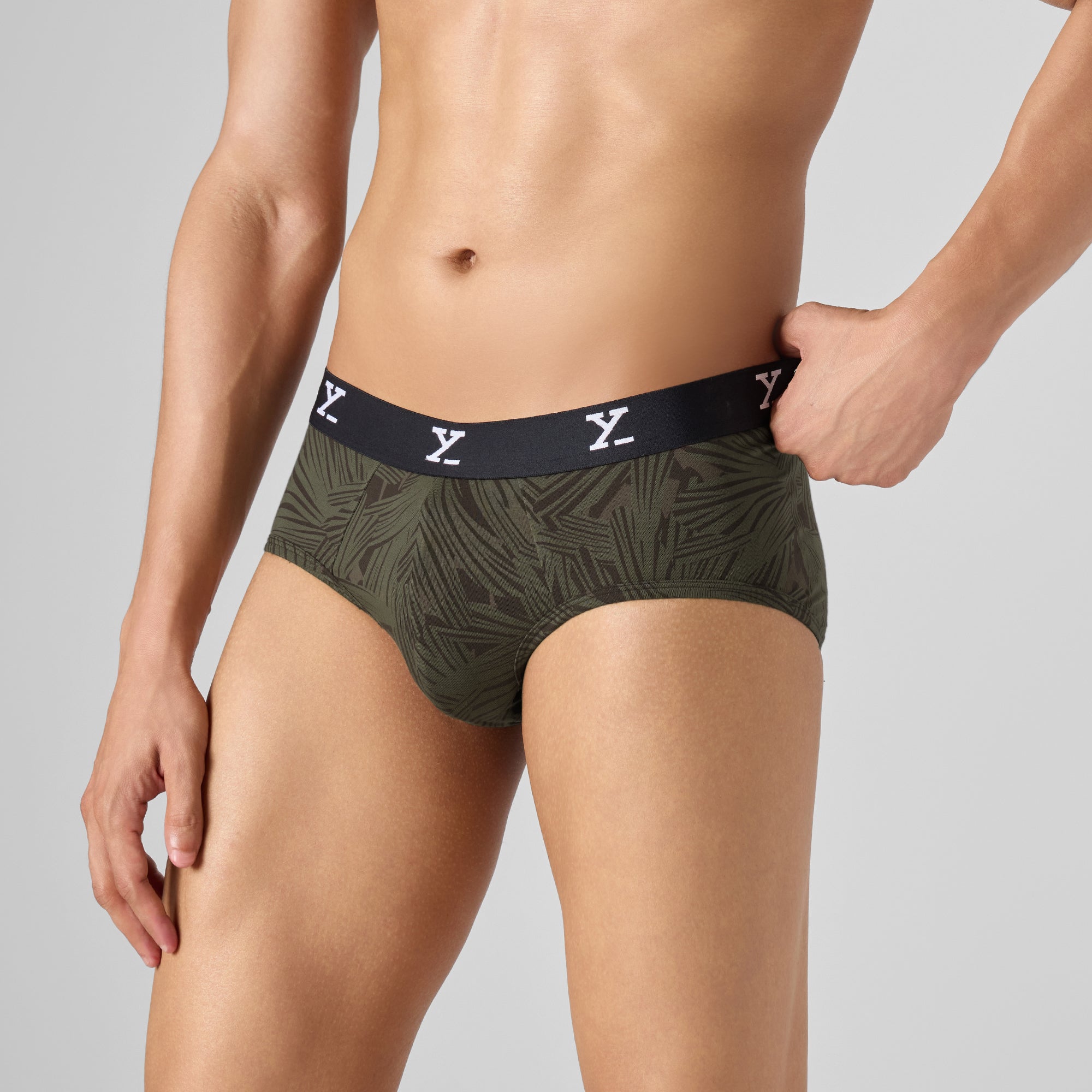 Cloudsoft Modal Briefs - Tropical Olive