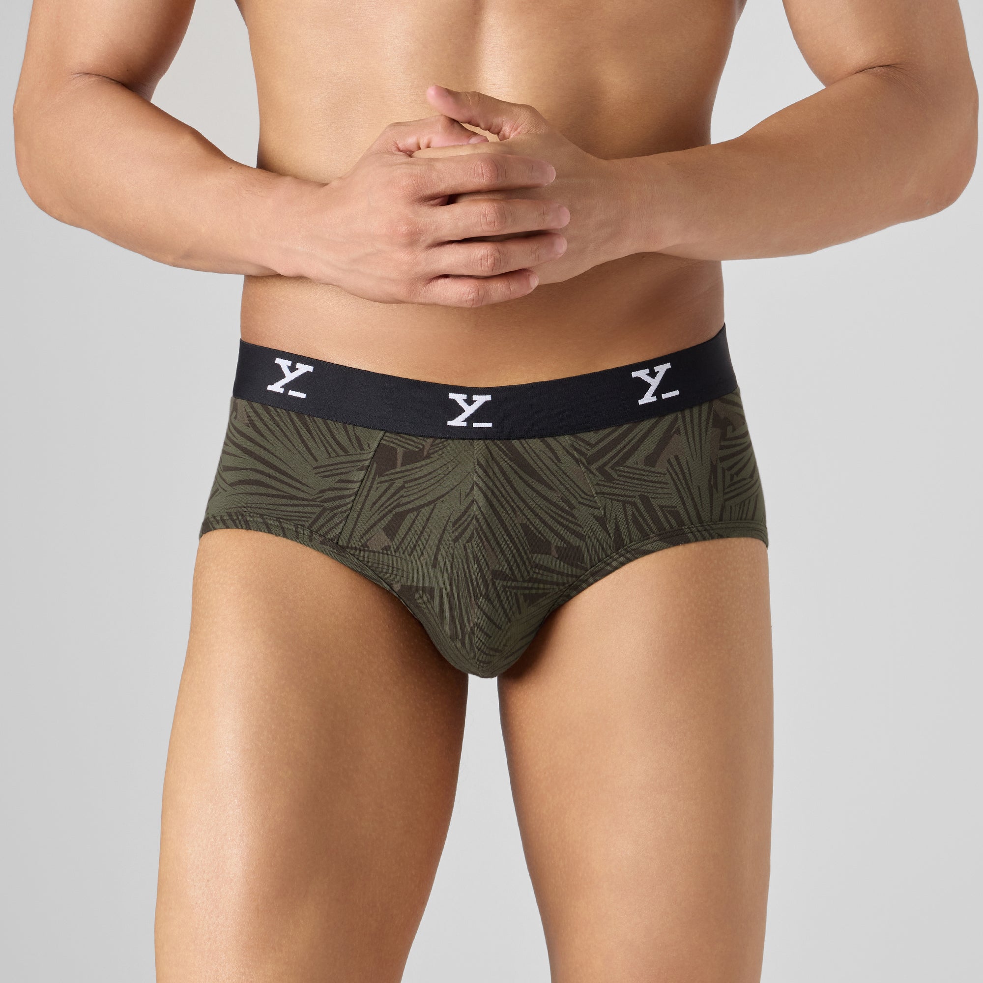 Cloudsoft Modal Briefs - Tropical Olive