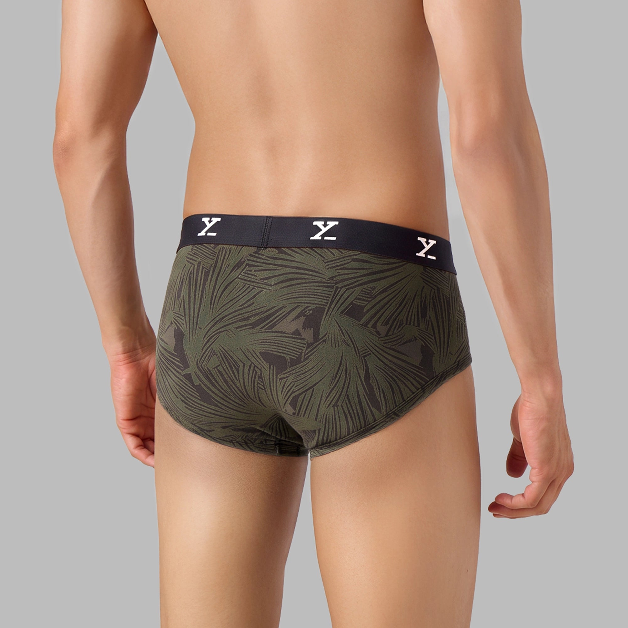 Cloudsoft Modal Briefs - Tropical Olive