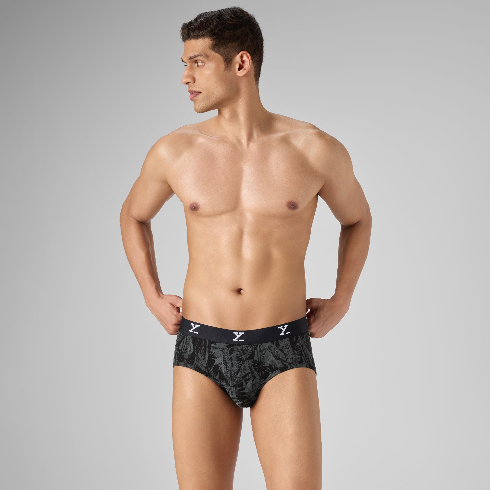 Cloudsoft Modal Briefs - Tropical Black