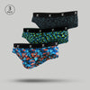 Shuffle Briefs Blue Green Black (Pack of 3)