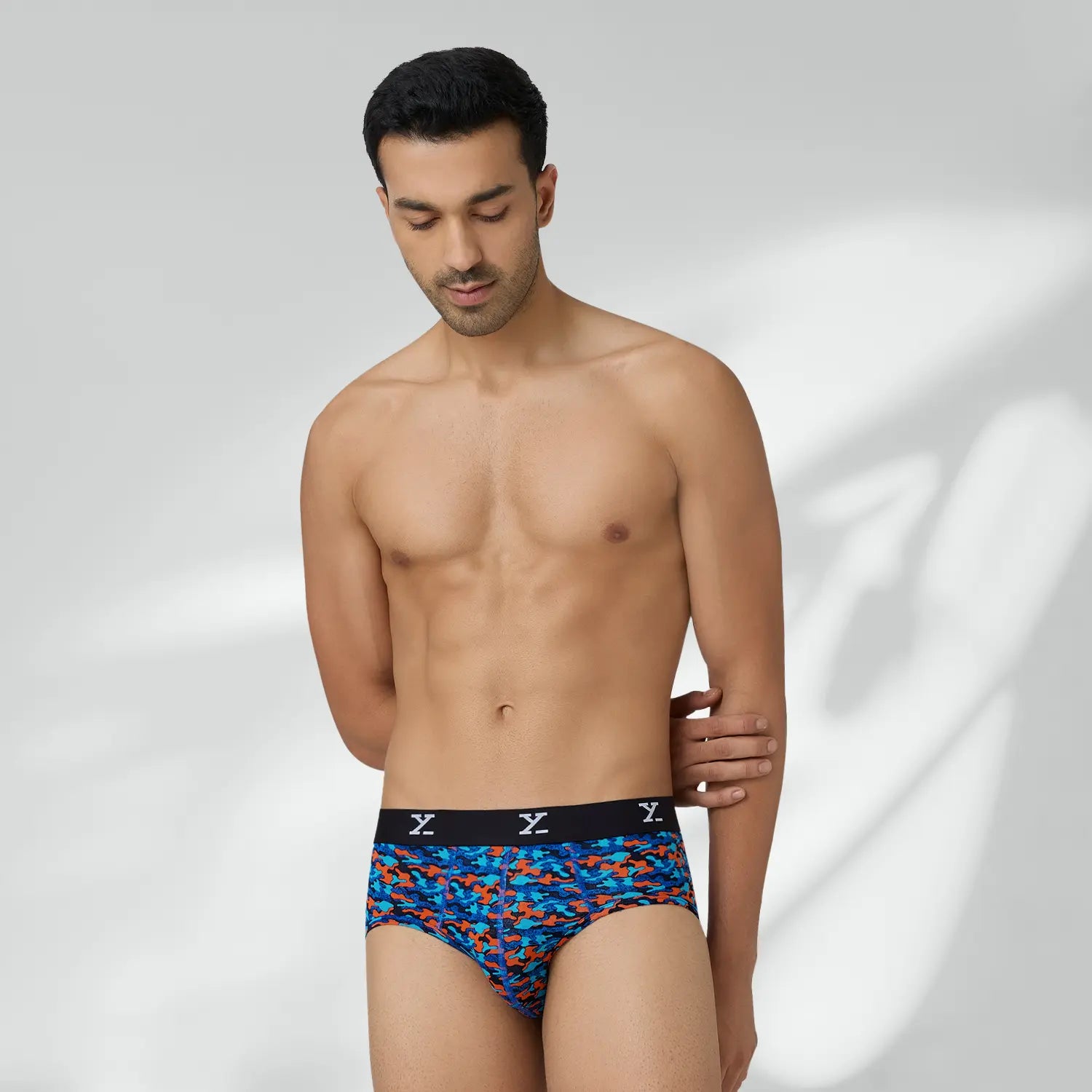 Shuffle Modal Briefs Camouflage Blue