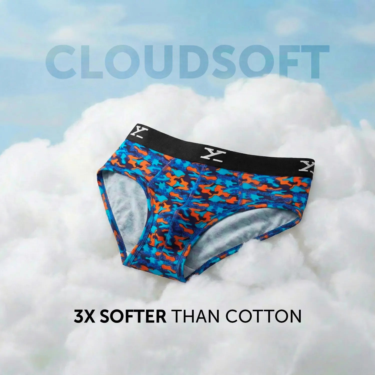 Shuffle Modal Briefs Camouflage Blue