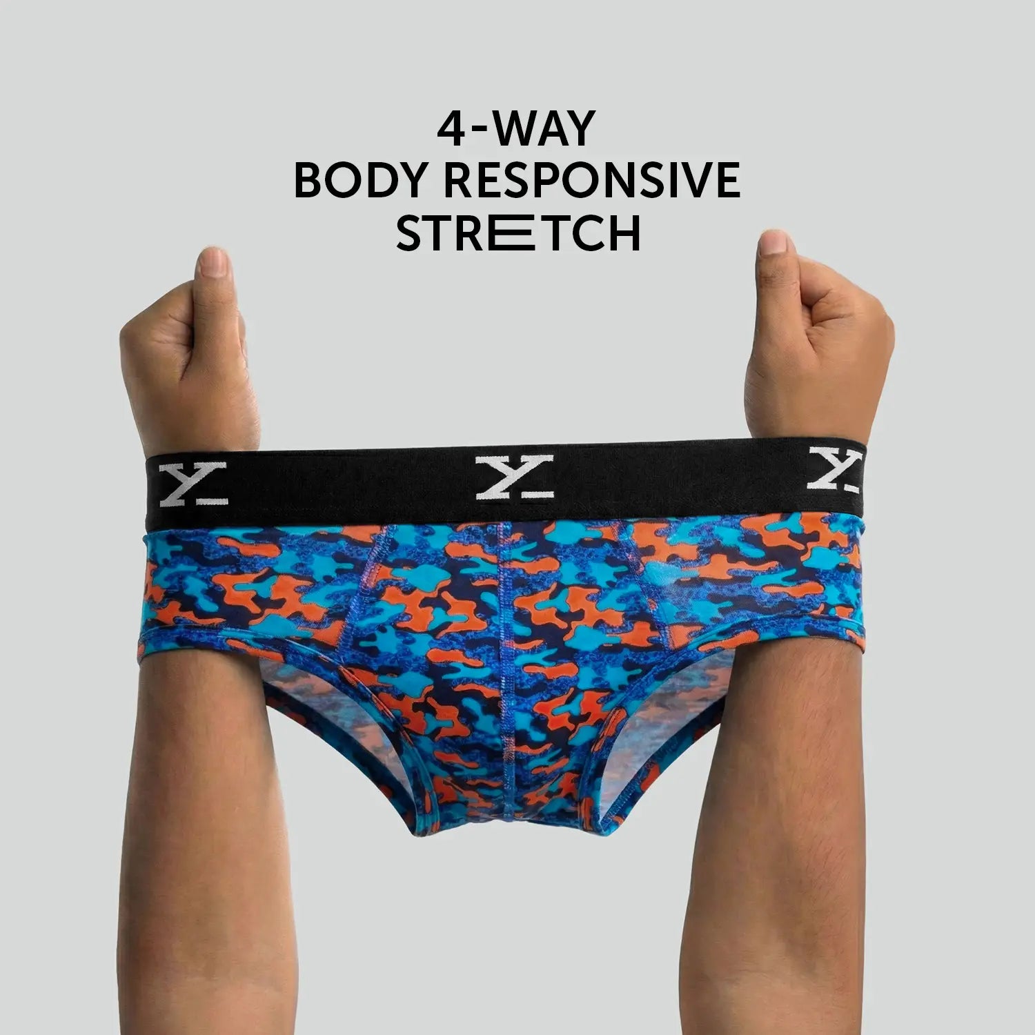 Shuffle Briefs Blue Green Black (Pack of 3)