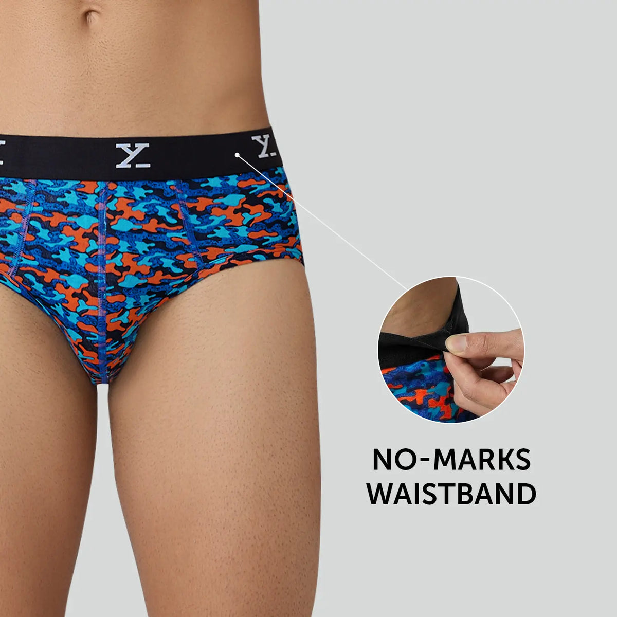 Shuffle Briefs Blue Green Black (Pack of 3)