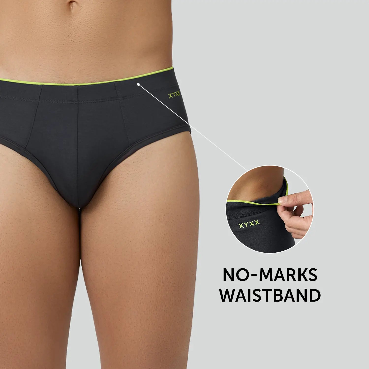 Uno Modal Briefs Graphite Grey