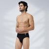 Aero Silver Cotton Briefs Black Knight