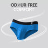 Aero Silver Cotton Briefs Pacific Blue