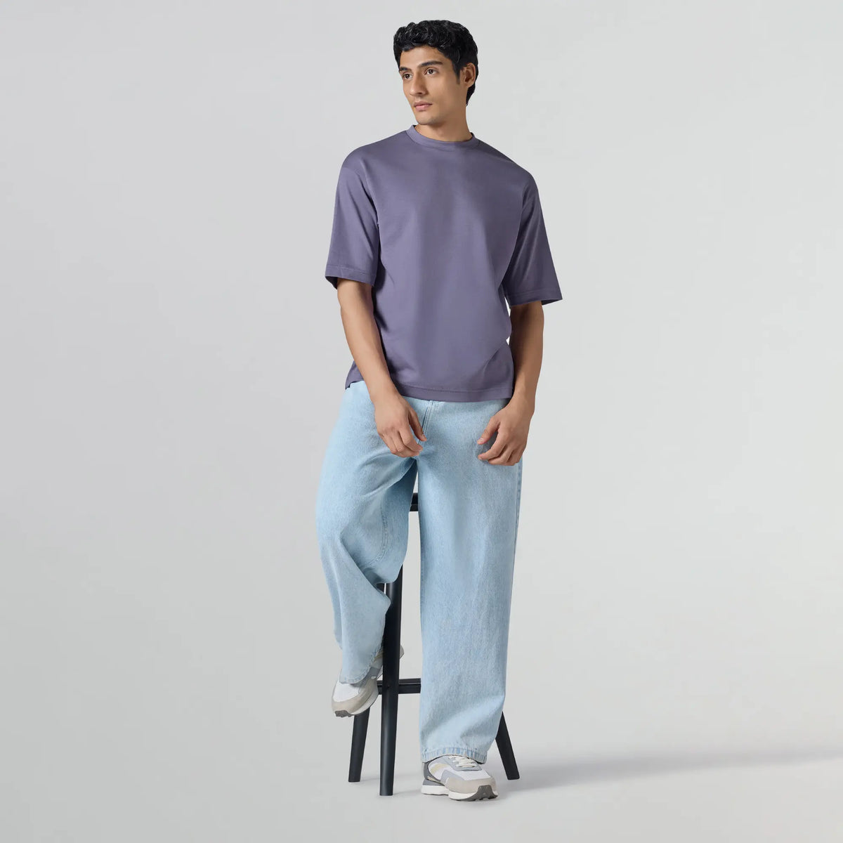 Drift Cotton Oversized T-shirts Dusty Purple