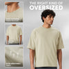 Boxy Oversized Crewneck T-shirt - Cascade Grey
