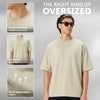 Boxy Oversized Crewneck T-shirt - Cascade Grey