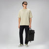 Boxy Oversized Crewneck T-shirt - Cascade Grey